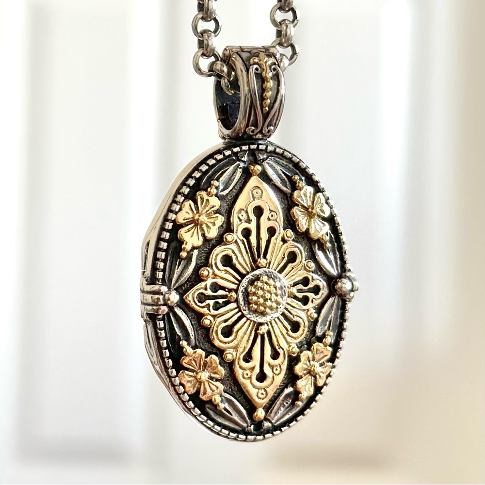 Konstantino Locket Sterling Silver 18kt Gold